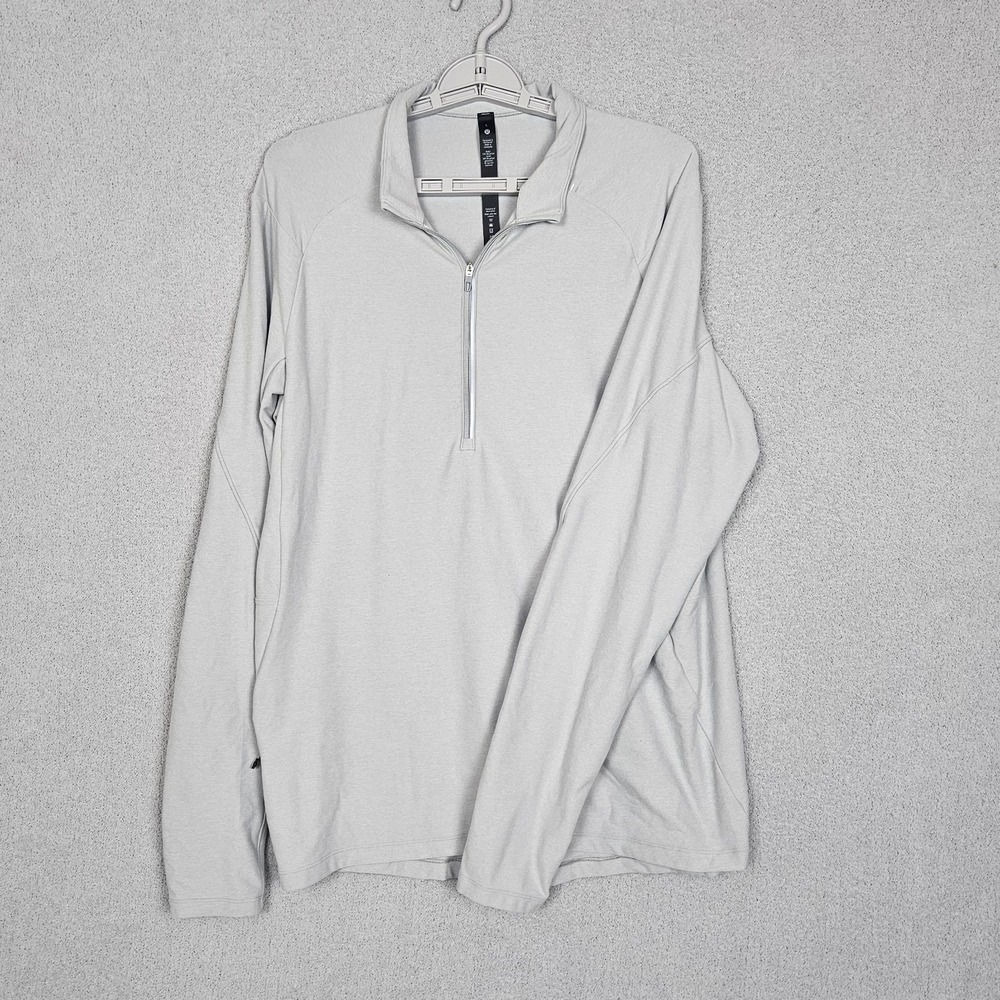 lululemon athletica Light Gray Quarter-Zip Pullover